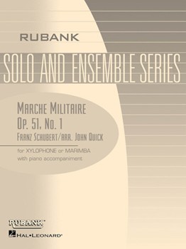 Marche Militaire by Schubert Franz - Quick John - for Marimba w/