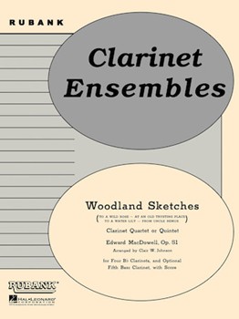 Woodland Sketches by MacDowell Edward - Johnson Clair - for Bb Clarinet Quartet
