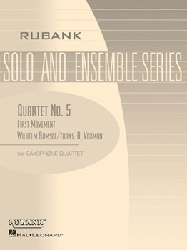 Quartet #5 by Ramsoe Wilhelm - Voxman Himie - for Saxophone Quartet