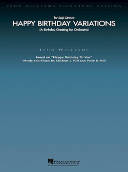 Happy Birthday Variations by Williams John - Williams John - for Full Orchestra (Signature Editions -)