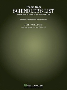 Schindler's List Theme by Williams John - Barlowe Amy - for 2 Violin