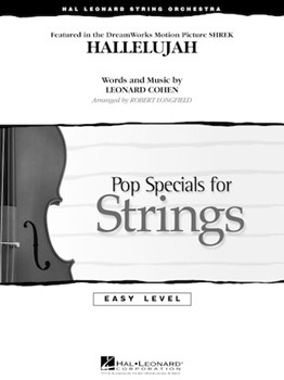Hallelujah by Cohen Leonard - Longfield Robert - for String Orchestra