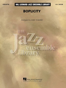Hal Leonard Davis/Evans Tomaro M Miles Davis Boplicity - Jazz Ensemble