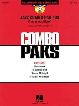 Jazz Combo Pak #30 Thelonious Monk For Jst w/online audio Grd 2 SCORE/PTS