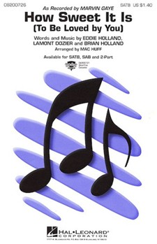 How Sweet It Is (To Be Loved By You) by Lamont Dozier - Huff Mac - Marvin Gaye for 2-Part