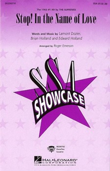 Stop In The Name Of Love by Lamont Dozier - Emerson Roger - The Supremes for Accompaniment CD