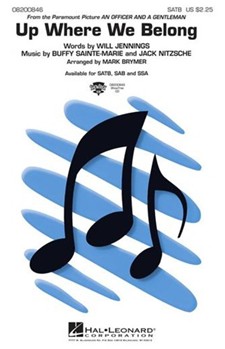 Up Where We Belong by Sainte-Marie and Nitzsche - Brymer Mark - for SATB