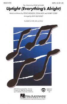 Uptight (Everything's Alright) by Moy Sylvia - Billingsley Alan - Stevie Wonder for SATB