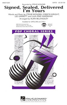 Signed Sealed Delivered I'm Yours by Stevie Wonder - Billingsley Alan - Stevie Wonder for SATB