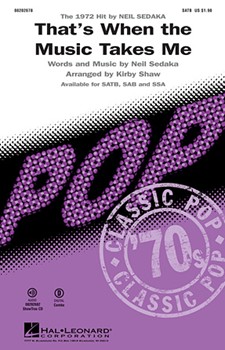 That's When The Music Takes Me by Sedaka Neil - Shaw Kirby - Neil Sedaka for Accompaniment CD