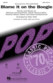 Blame It On The Boogie by Jackson Michael - Huff Mac - Michael Jackson for SATB