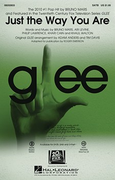 Just The Way You Are - From Glee by Ari Levine Bruno Mars Khalil Walton Khari Cain Philip Lawrence - Anders and Davis / Emerson - Glee Cast for Accompaniment CD