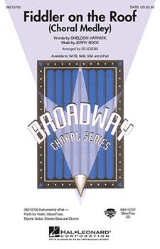 Fiddler On The Roof by Bock Jerry - Lojeski Ed - for SAB and Piano