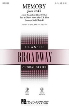 Memory by Lloyd Webber Andrew - Lojeski Ed - for 2-Part