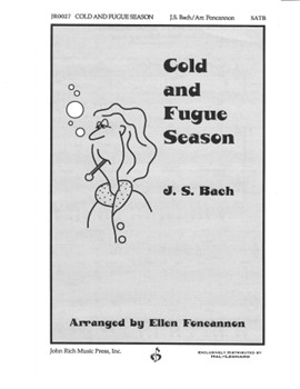 Cold & Fugue Season by Bach Johann Sebastian - Foncannon/jones - for SATB a cappella
