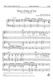 Sing A Song Of Joy by Clatterbuck Robert for SATB