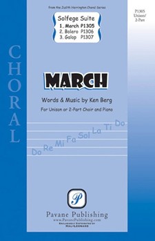March From Solfege Suite by Berg Ken for Unison/2-Part