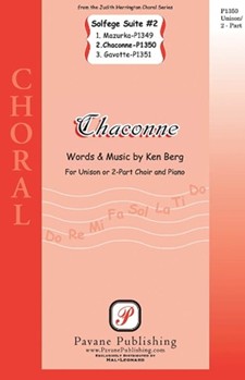 Chaconne From Solfege Suite #2 by Berg Ken for Unison/2-Part
