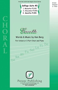 Gavotte From Solfege Suite #2 by Berg Ken for Unison/2-Part