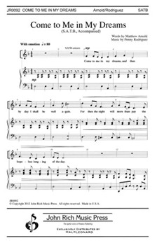 Come To Me In My Dreams by Rodriguez Penny for SATB