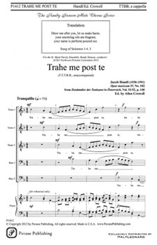 Trahe Me Post Te by Handl Jacob (Gallus) - Crowell Allen - for TTBB a cappella