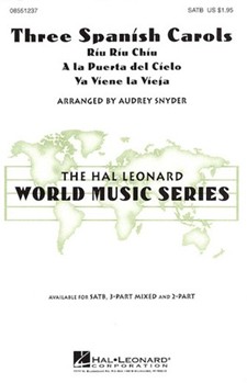 3 Spanish Carols by - Snyder Audrey - for SATB
