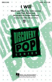 I Will by Lennon and McCartney - Emerson Roger - Beatles for SAB and Piano