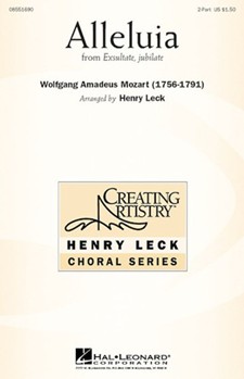 Alleluia From Exsultate Jubilate by Mozart Wolfgang Amadeus - Leck Henry - for 2-Part