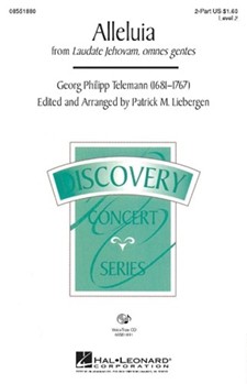 Alleluia From Laudate Jehovam Omnes Gen by Telemann Georg Philipp - Liebergen Patrick M - for 2-Part