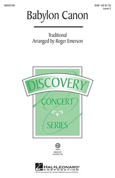 Babylon Canon by Emerson Roger - Emerson Roger - for SAB and Piano