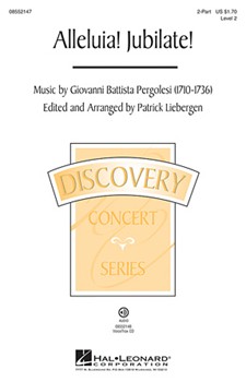 Alleluia Jubilate by Pergolesi Giovanni Battista - Liebergen Patrick M - for 2-Part
