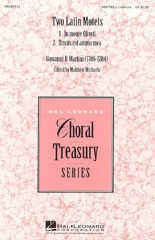 2 Latin Motets by Martini Giovanni Battista - Michaels Matthew - for SSA