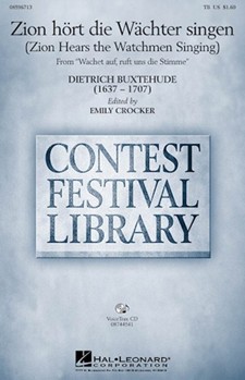 Zion Hort Die Wachter Singen by Buxtehude Dietrich - Crocker Emily - for TB Sac and Piano