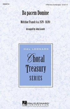 Da Pacem Domine by Franck Melchior - Leavitt John - for SSAA