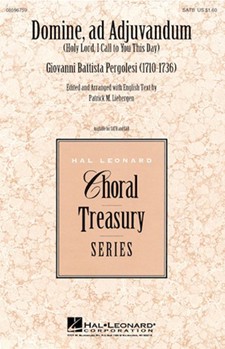 Domine Ad Adjuvandum by Pergolesi Giovanni Battista - Liebergen Patrick M - for SATB