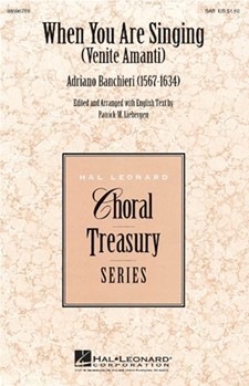 When You Are Singing by Banchieri Adriano - Liebergen Patrick M - for SAB and Piano