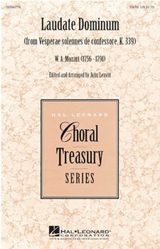 Laudate Dominum by Mozart Wolfgang Amadeus - Leavitt John - for SATB