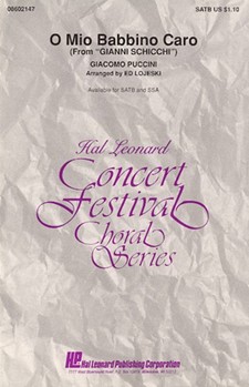 O Mio Babbino Caro by Puccini Giacomo - Lojeski Ed - for SSA
