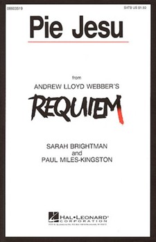 Pie Jesu by Lloyd Webber Andrew Sarah Brightman for SATB and Piano