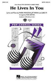 He Lives In You by Mancina Rifkin and Lebo M - Brymer Mark - for SATB