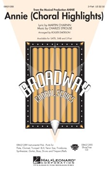 Annie (Choral Highlights) by Charnin Martin - Emerson Roger - for 2-Part