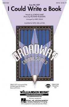 I Could Write A Book by Rodgers and Hart - Shaw Kirby - for SATB