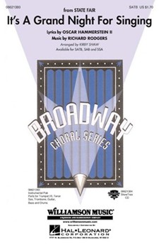 It's A Grand Night For Singing by Rodgers and Hammerstein - Shaw Kirby - for SAB
