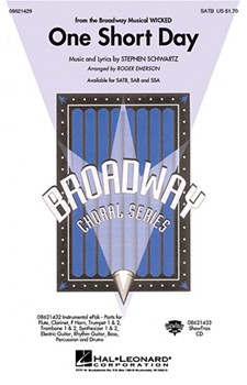 One Short Day by Schwartz Stephen - Emerson Roger - for SATB