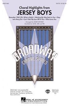 Jersey Boys Choral Highlights by - Brymer Mark - for SAB and Piano (Highlights)