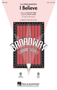 I Believe by Sater Steven - Brymer Mark - for SSA