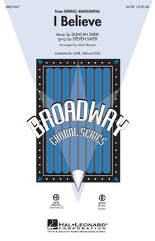 I Believe by Sater Steven - Brymer Mark - for Accompaniment CD