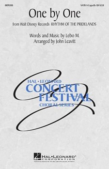 One By One by Lebo M - Leavitt John - for SATB a cappella