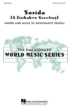 Sorida by Powell Rosephanye - Powell William C. - for SATB and Percussion