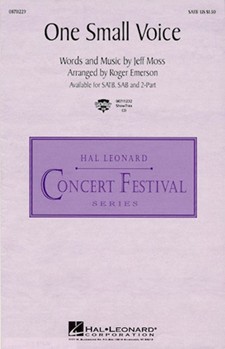 One Small Voice by Moss John - Emerson Roger - for 2-Part
